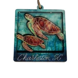 Ornament with sea turtles, Charleston SC.